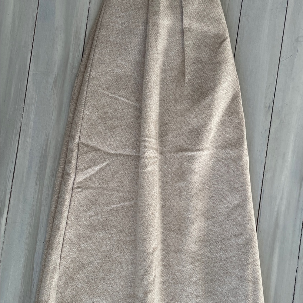 Cream A-Line Skirt for Casual and Work - Picture 7 of 8
